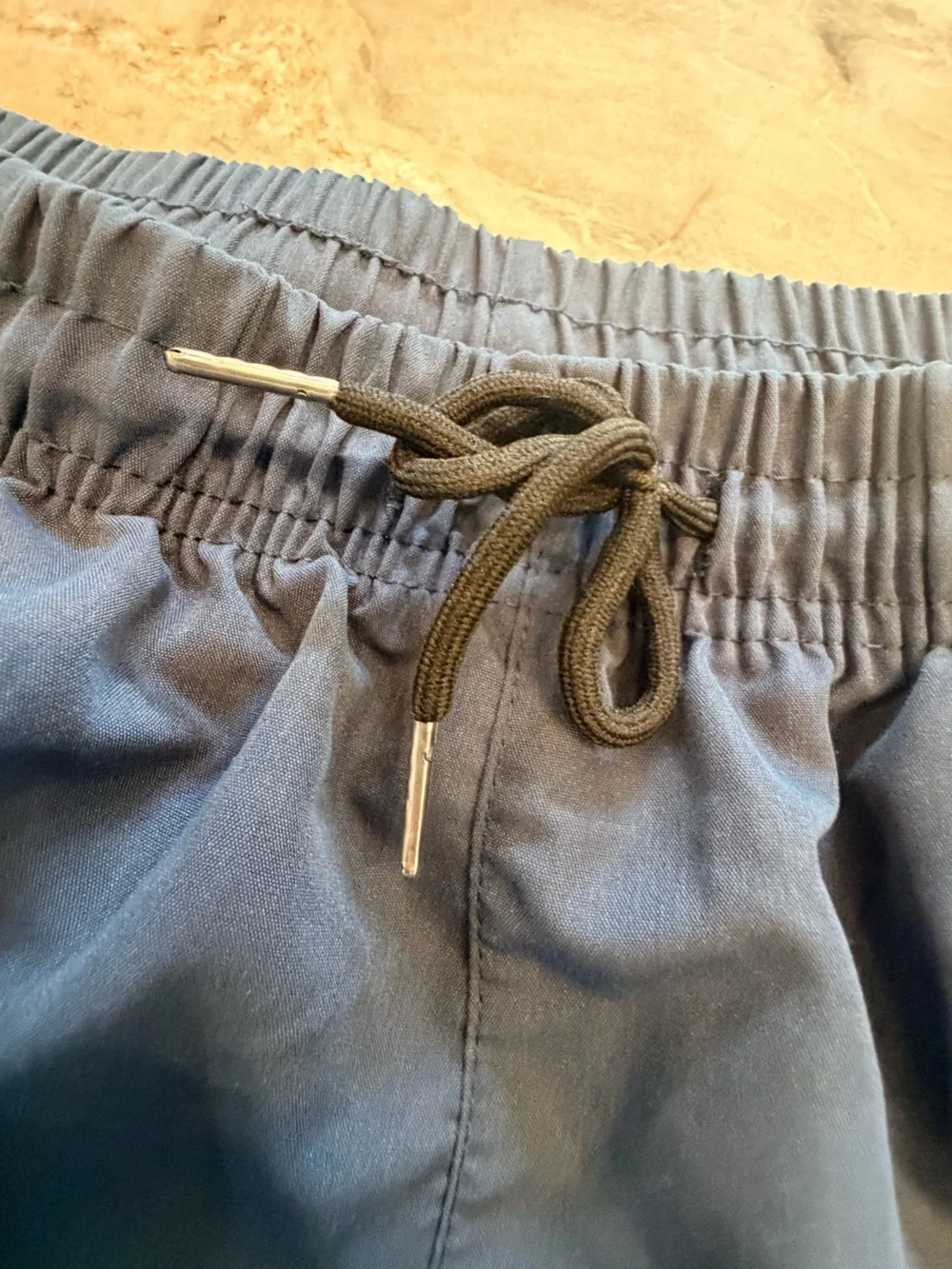 FS Fashion Men’s Large Navy Cargo Jogger shorts Drawstring Elastic Waist